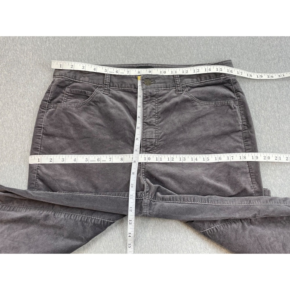 Talbots Pants Womens 10 Purple Cotton Blend High-Rise Velveteen Straight Leg - Picture 6 of 7